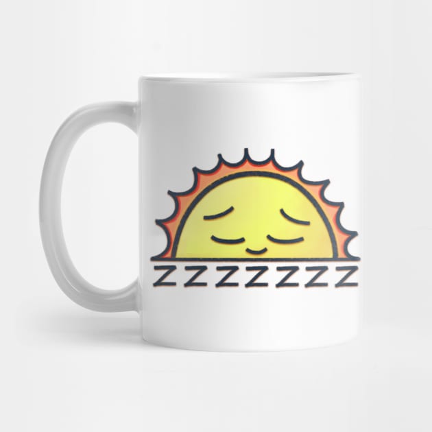 cute sun chilling out by sungraphica